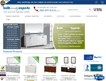 Tablet Screenshot of bathvanityexperts.com